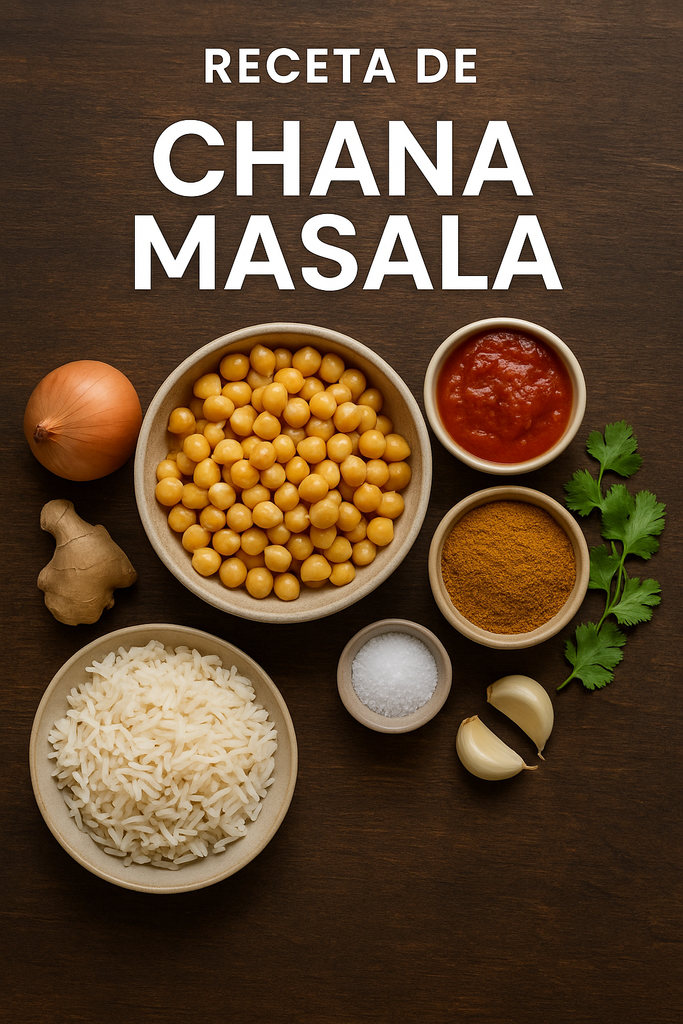 Receta de Chana Masala – Curry de Garbanzos con Especias (Nivel picante 🌶️ 4)