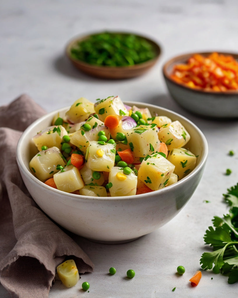 Ensalada Jamaicana de Patatas: receta fresca, cremosa y con sabor caribeño