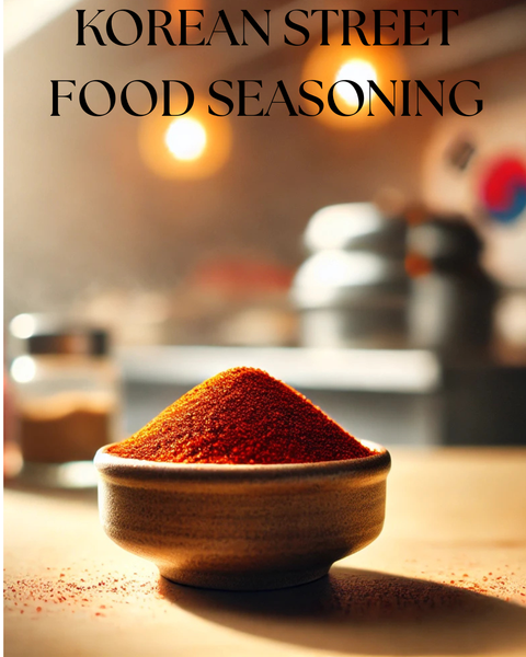 Korean Street Food Seasoning en bowl con mezcla de especias coreanas