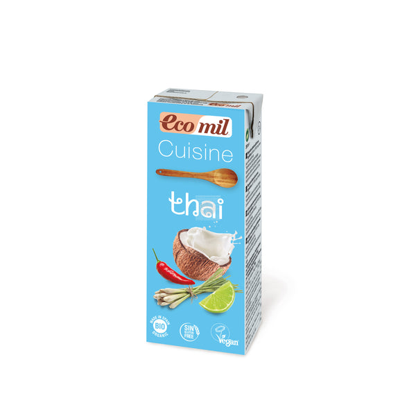 Leche de coco ecológica con condimentos thai 200ml